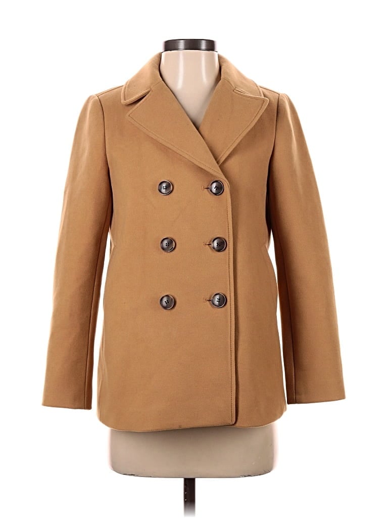 Pre-owned Ann Taylor Loft Coat In Brown