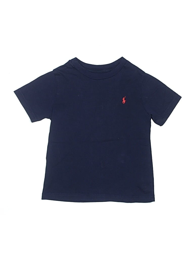 Pre-owned Polo By Ralph Lauren Kids' Short Sleeve T-shirt In Blue
