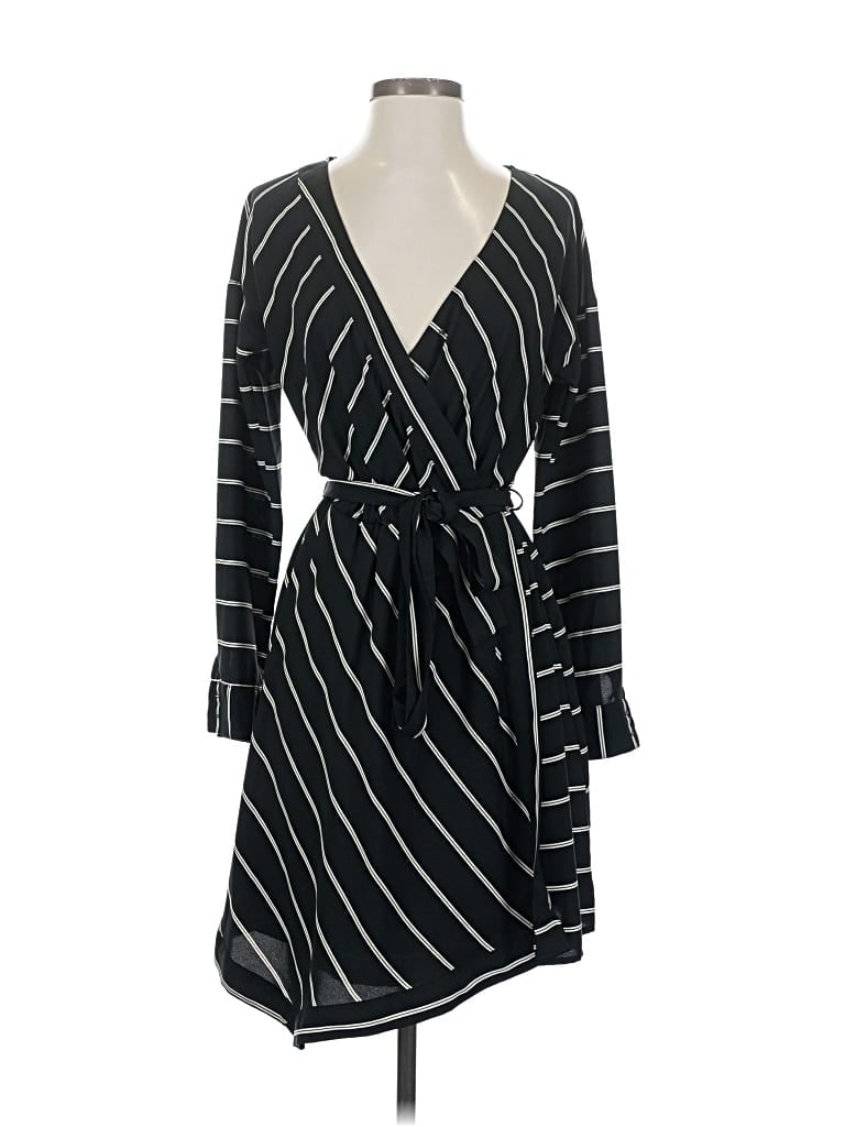 Pre-owned Bar Iii Casual Dress In Black