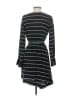 Bar III 100% Polyester Stripes Black Casual Dress Size S - photo 2