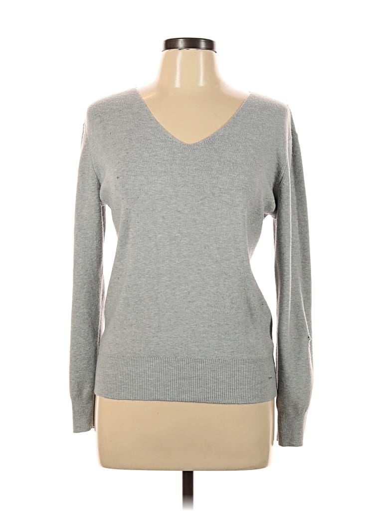 Pre-owned Joan Vass New York Pullover Sweater In Gray