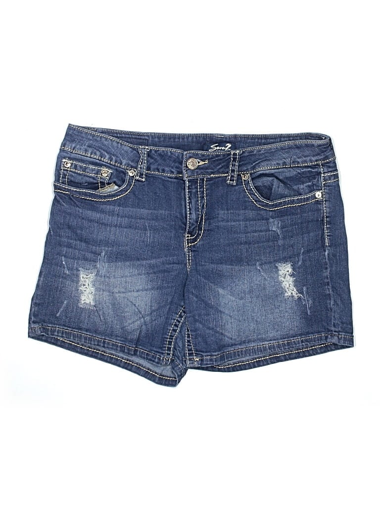 Pre-owned Seven7 Denim Shorts In Blue