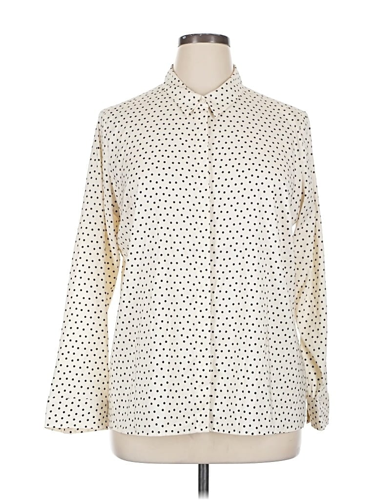 Pre-owned Express Long Sleeve Blouse In Brown