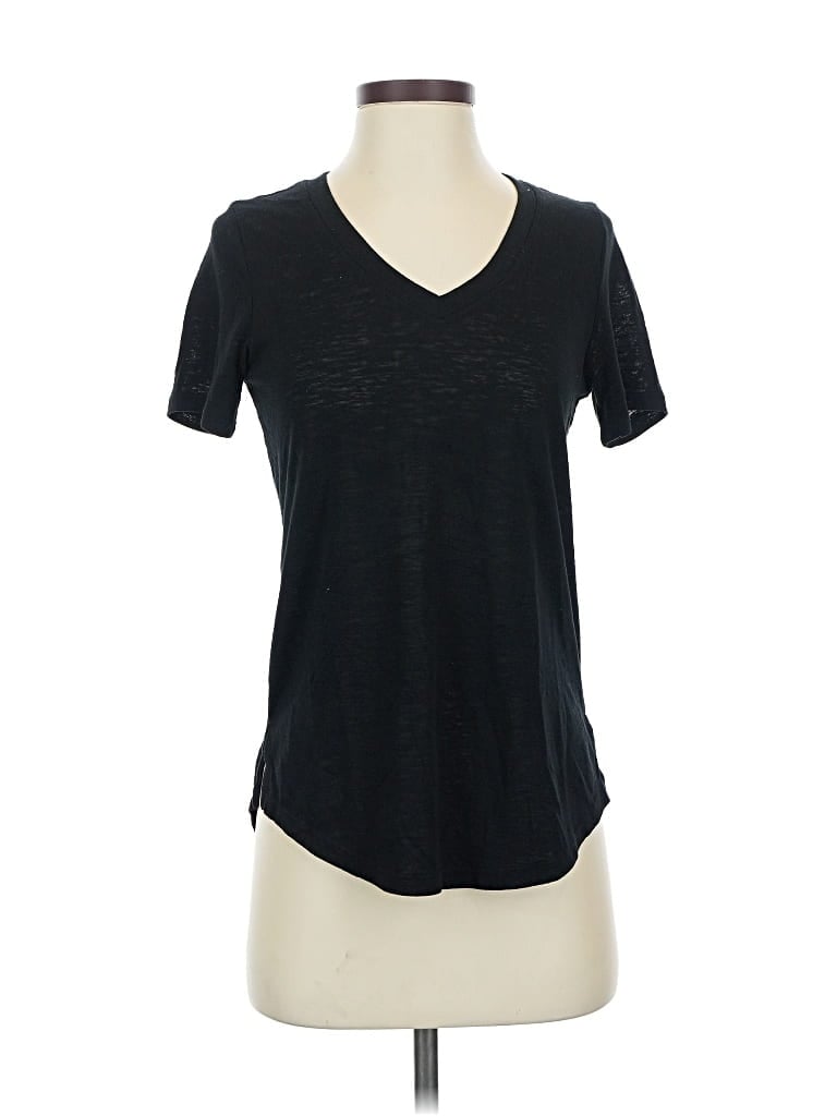 Pre-owned Athleta Short Sleeve T-shirt In Black