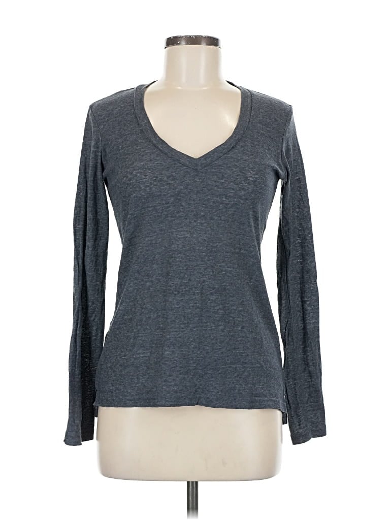 Pre-owned James Perse Long Sleeve T-shirt In Gray