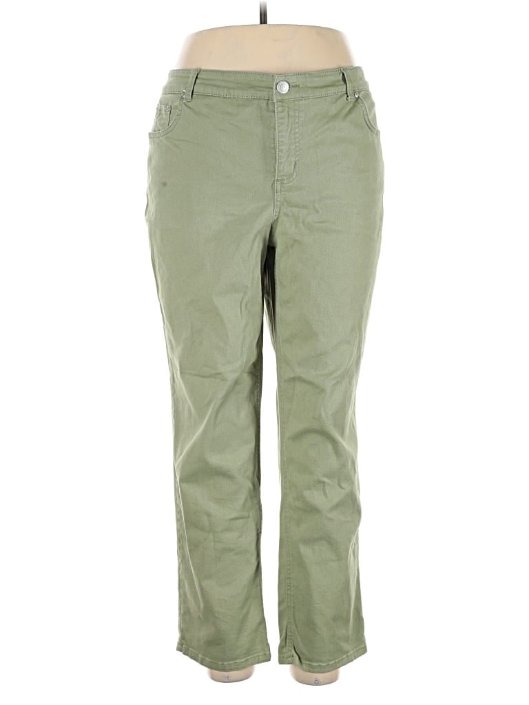 Pre-owned Just My Size Casual Pants In Green