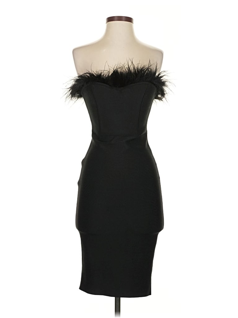 Pre-owned Unbranded Cocktail Dress In Black