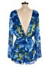 Lulus 100% Polyester Blue Romper Size S - photo 2