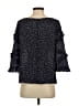 Maeve 100% Silk Black 3/4 Sleeve Silk Top Size 2 - photo 2