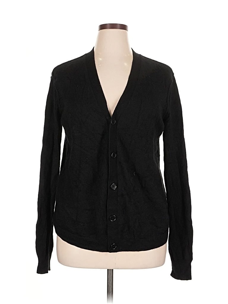 Pre-owned Inhabit Cardigan Sweater In Black