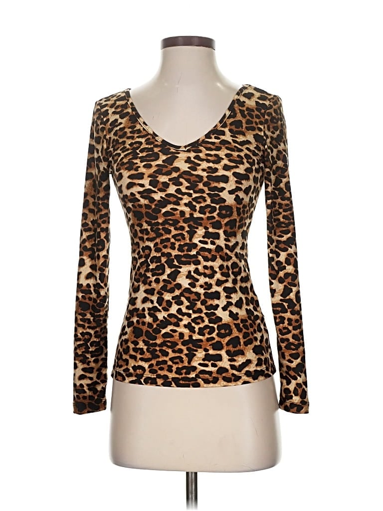 Pre-owned Unbranded Long Sleeve T-shirt In Brown