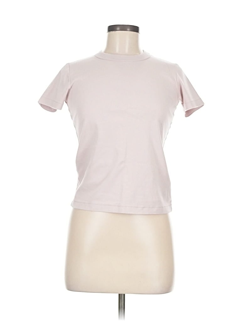 Pre-owned Uniqlo U Short Sleeve T-shirt In Pink