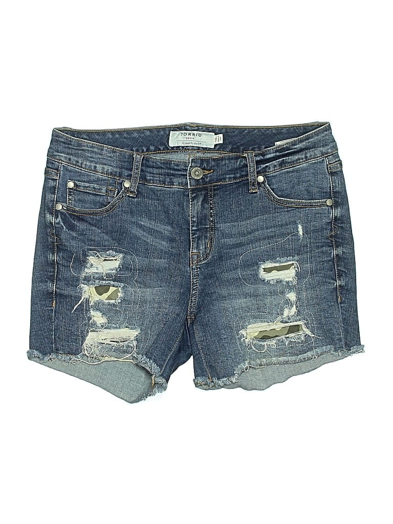 Pre-owned Torrid Denim Shorts In Blue