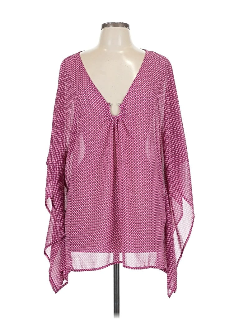 Pre-owned Michael Michael Kors Poncho In Pink
