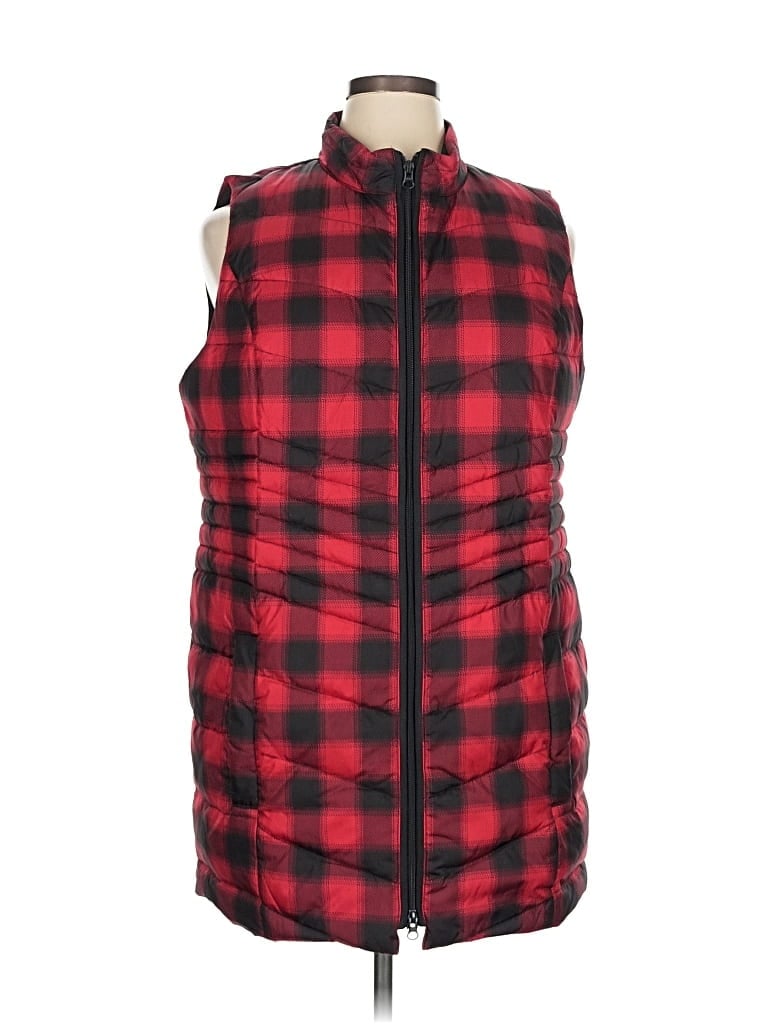 Pre-owned Jjill Vest In Red