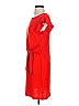 Max Studio Solid Red Casual Dress Size XS - photo 5