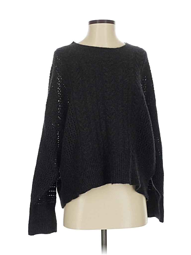 Pre-owned Wildfox Cashmere Pullover Sweater In Black