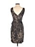 Anne Klein Animal Print Brown Cocktail Dress Size 2 - photo 2