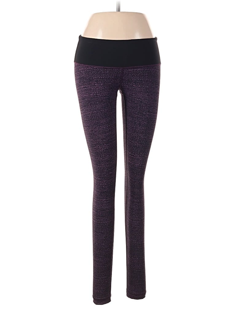 Pre-owned Lululemon Athletica Yoga Pants In Purple