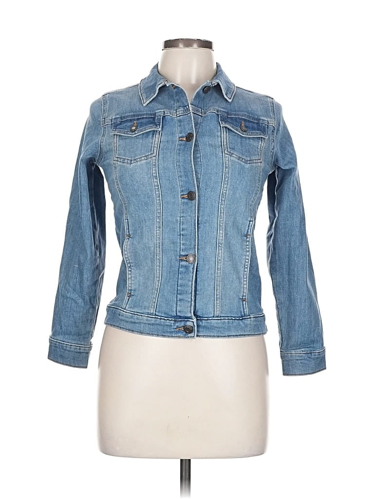 Pre-owned Lands' End Denim Jacket In Blue