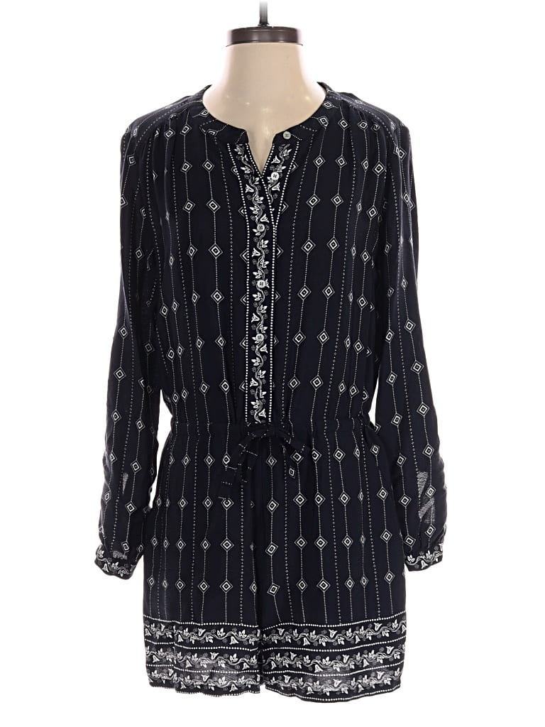 Pre-owned Ann Taylor Loft Romper In Blue