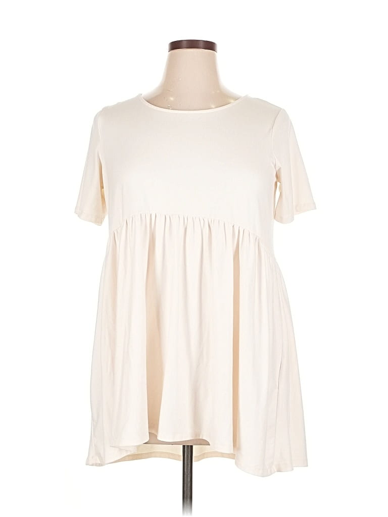 Pre-owned Zenana Casual Dress In White