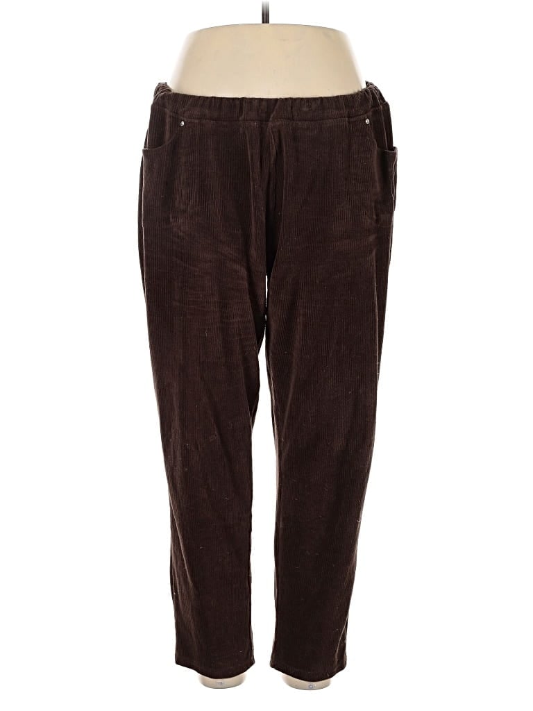 Pre-owned Quacker Factory Casual Pants In Brown