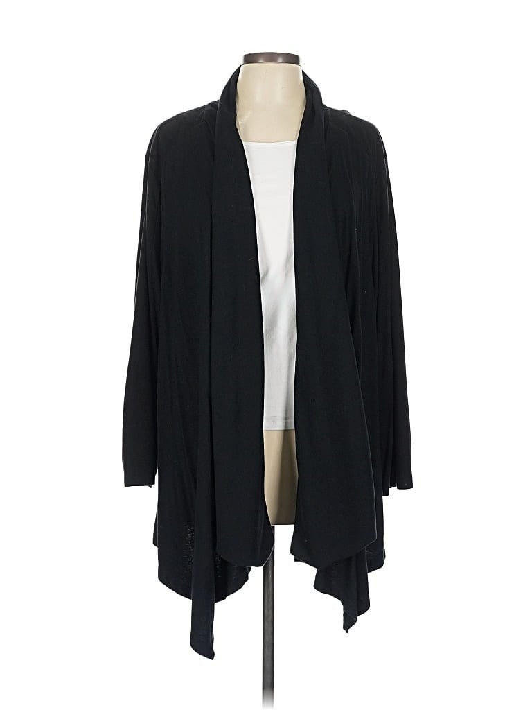 Pre-owned Doncaster Collection Cardigan Sweater In Black