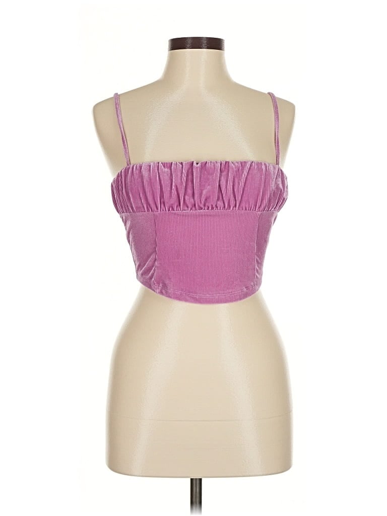 Pre-owned Urban Outfitters Sleeveless Top Purple Strapless Neckline Tops