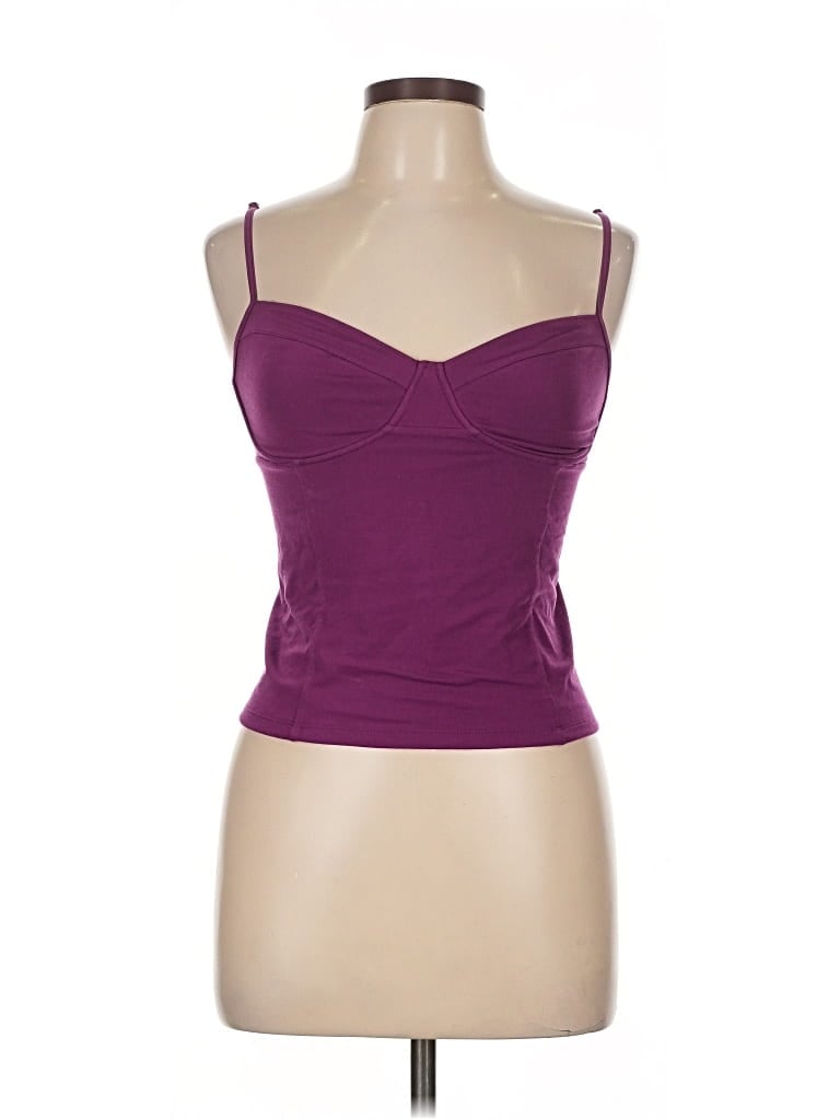 Pre-owned Wilfred Tank Top Purple Strapless Neckline Tops