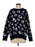 Fever Animal Print Blue Pullover Sweater Size S - photo 1