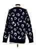 Fever Animal Print Blue Pullover Sweater Size S - photo 2