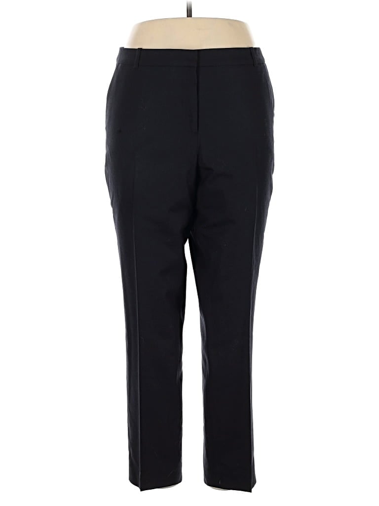 Pre-owned Pure Collection Wool Pants In Black