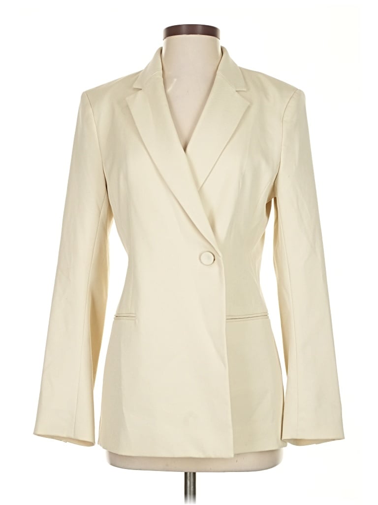 Pre-owned H&m Blazer Jacket In White
