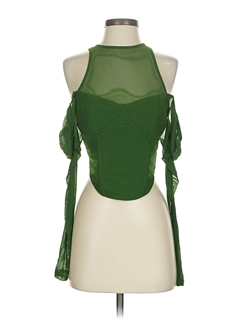 Pre-owned Salty Sleeveless Blouse In Green