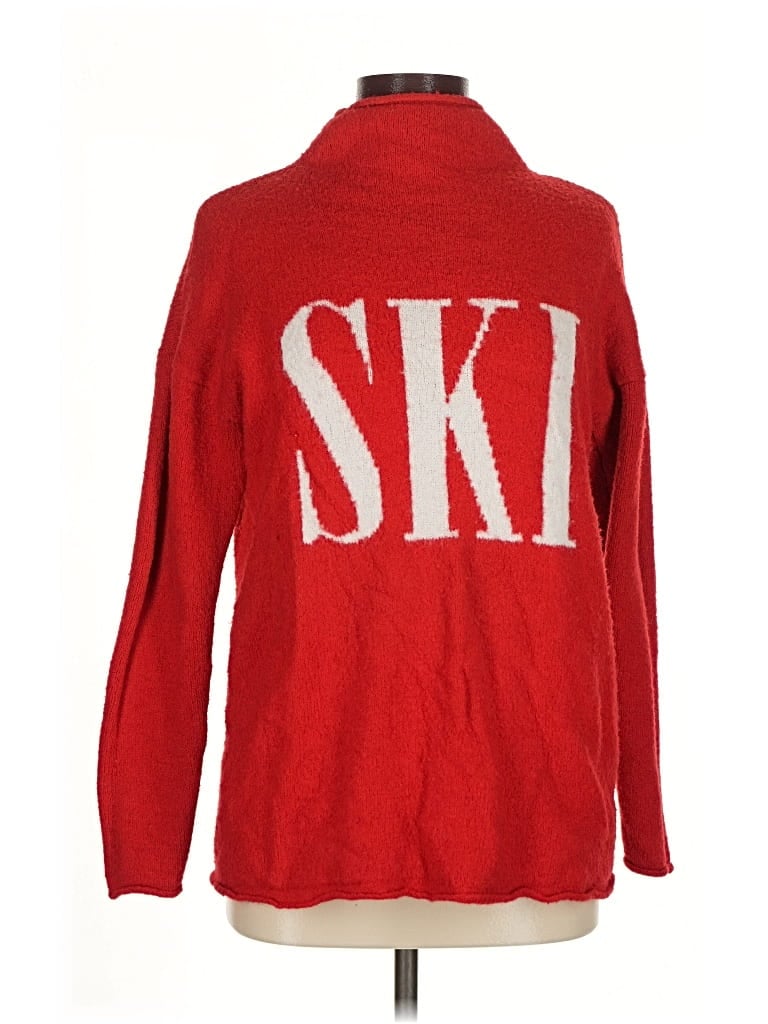 Pre-owned Cupcakes And Cashmere Turtleneck Sweater In Red