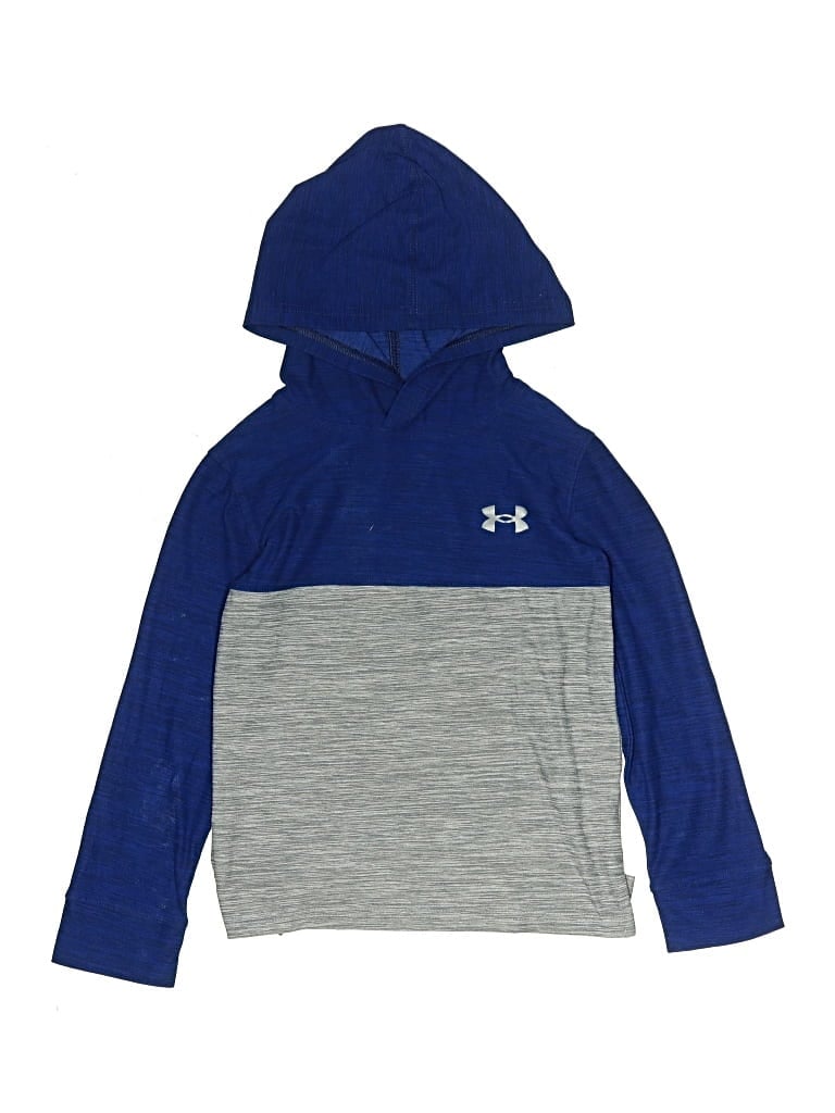 Pre-owned Under Armour Kids' Pullover Hoodie In Blue