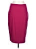 Express Solid Burgundy Casual Skirt Size 10 - photo 1