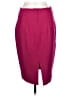 Express Solid Burgundy Casual Skirt Size 10 - photo 2