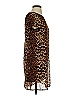 Line & Dot Animal Print Brown Casual Dress Size XS - photo 4