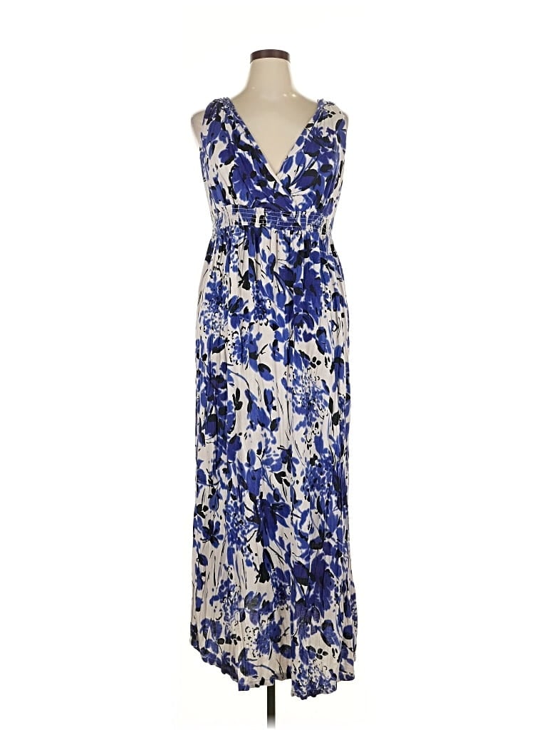 Pre-owned Daisy Fuentes Cocktail Dress In Blue