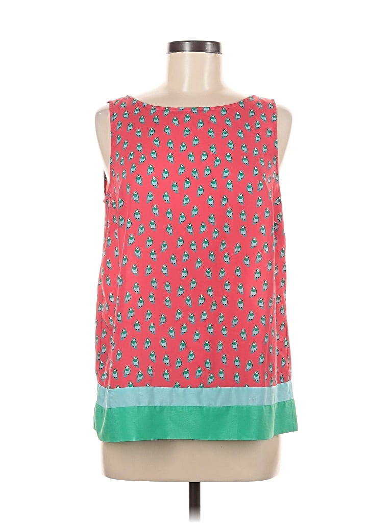 Pre-owned Ann Taylor Loft Tank Top Red Square Neckline Tops