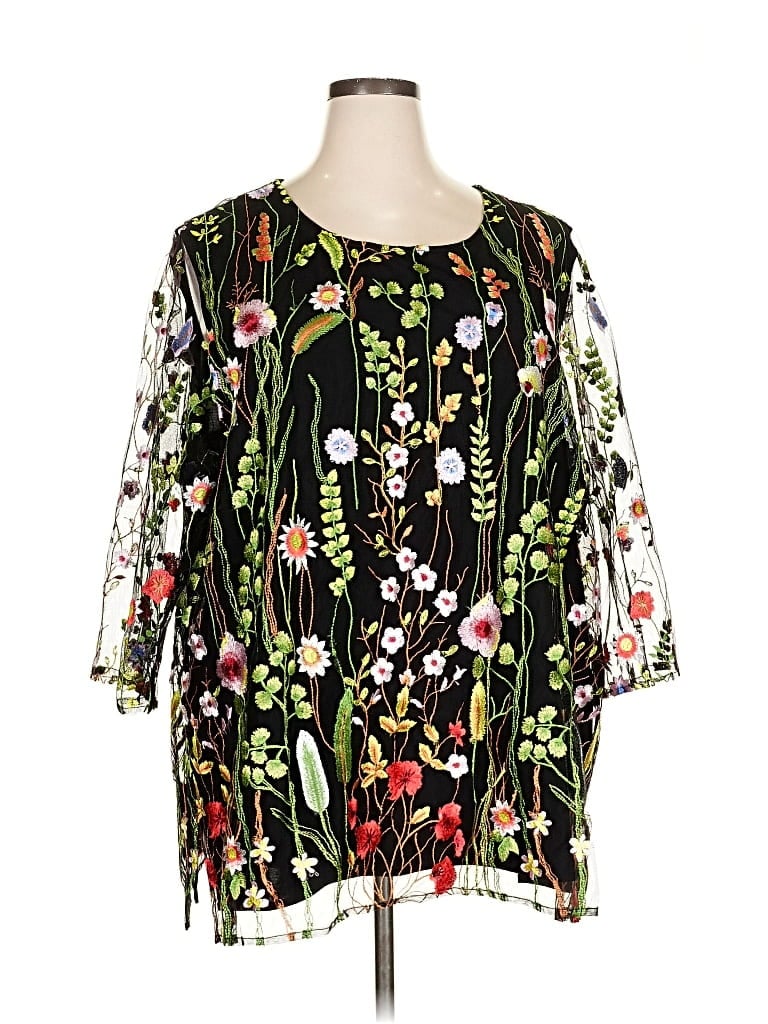 Pre-owned Caroline Rose Casual Dress In Black