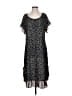 Max Studio 100% Polyester Polka Dots Black Casual Dress Size S - photo 1
