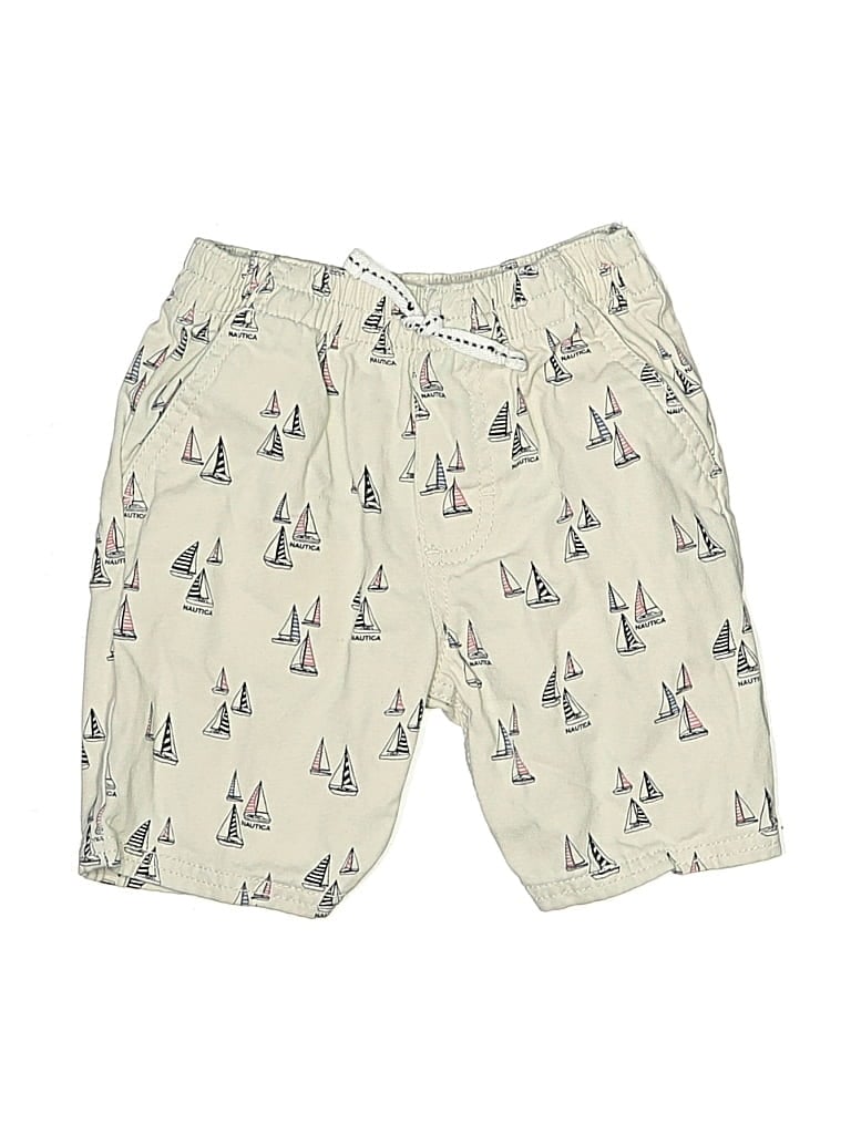 Pre-owned Nautica Kids' Board Shorts In White