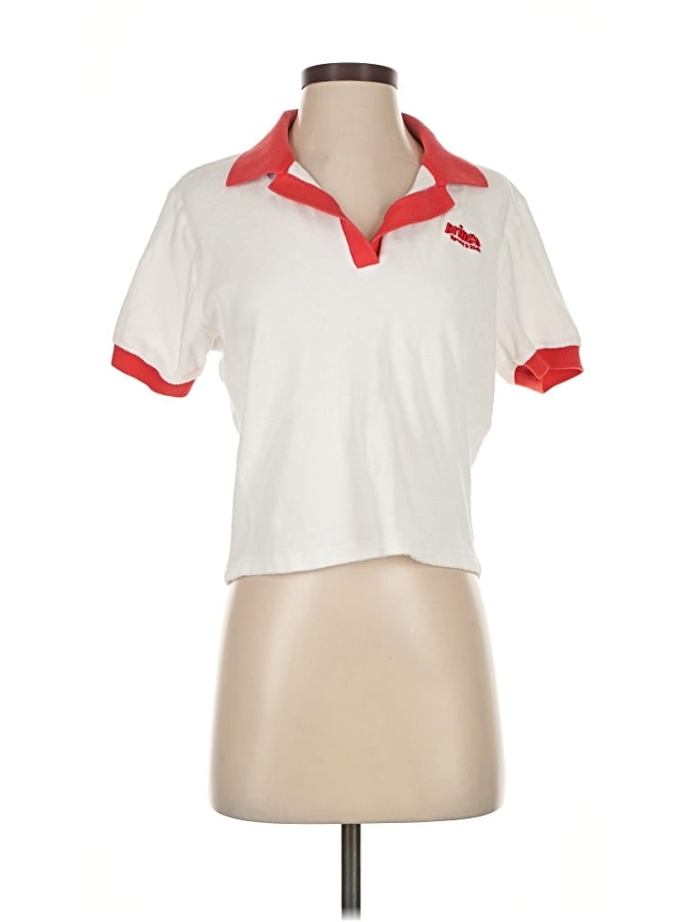 Pre-owned Sporty And Rich Short Sleeve Polo Shirt In White