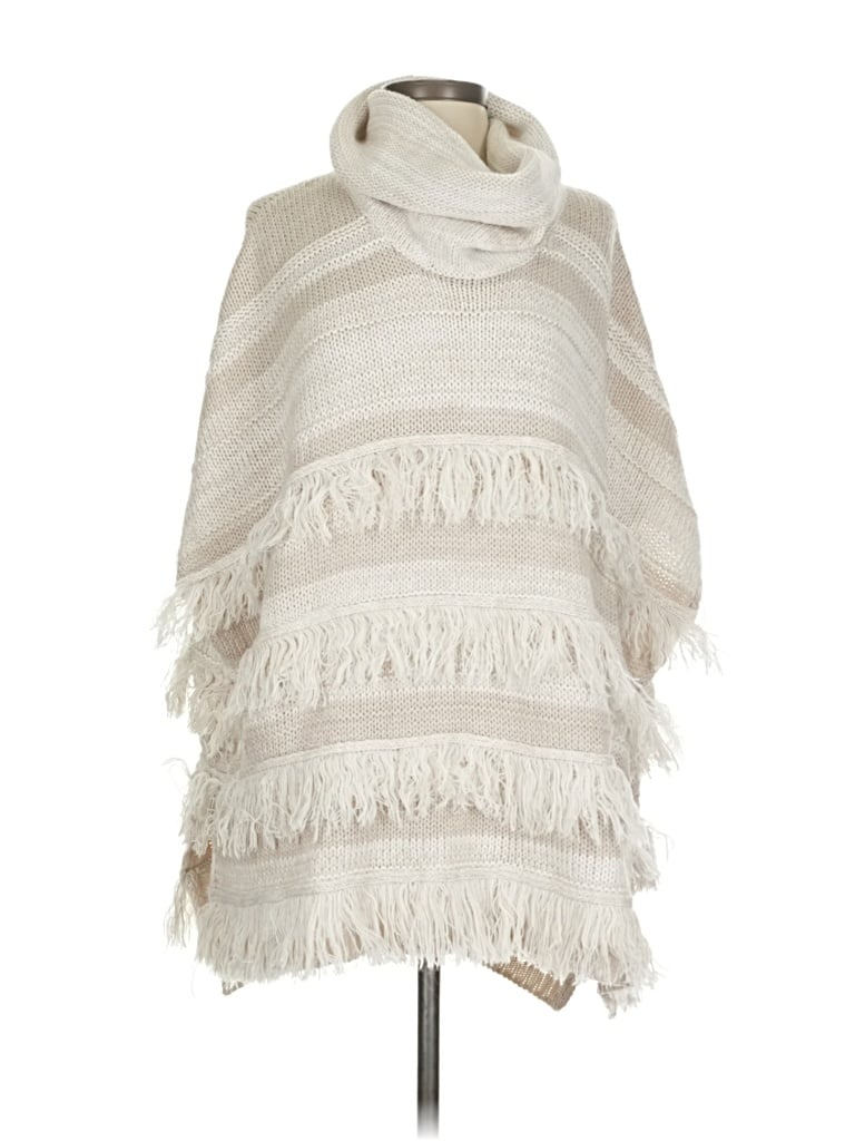 Pre-owned New York And Company Poncho In White