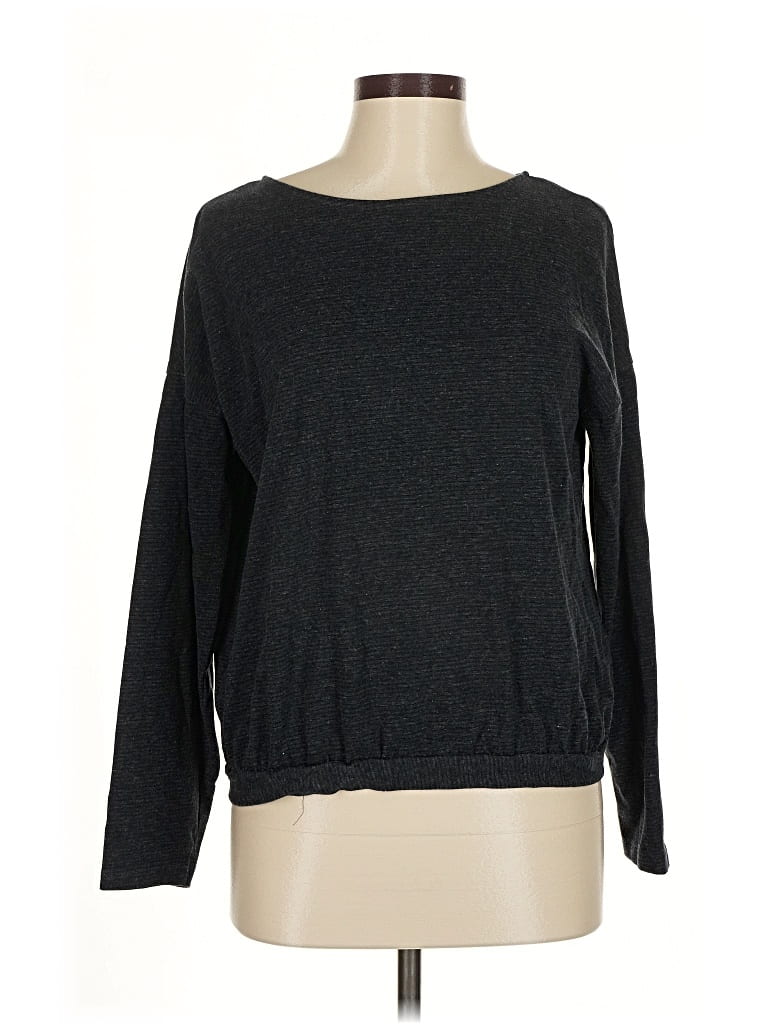 Pre-owned Vila Long Sleeve Top Black Boatneck Tops