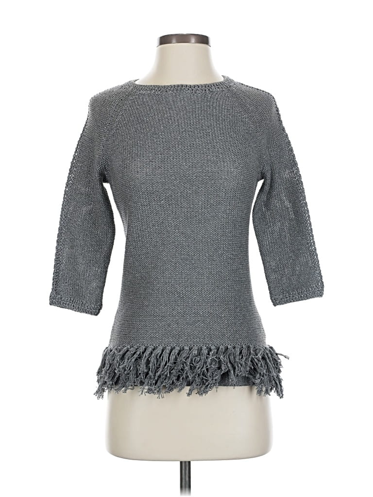 Pre-owned Ann Mashburn Pullover Sweater In Gray