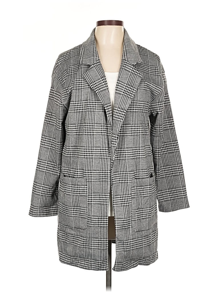 Pre-owned Love Tree Coat In Gray